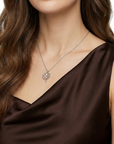 herzkette solitär zirkonia 925 sterlingsilber damenschmuck