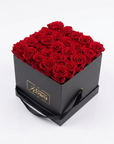 Infinity Rosenbox 25er – Rot in Schwarz