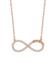 Namenskette – Infinity Zirkonia Roségold 925 Silber