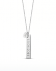 Namenskette – Gravurplatte mit Initiale 925 Silber