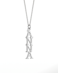 Namenskette – Vertikal 925 Silber
