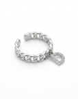 Initialen Ring Zirkonia 925 Silber