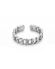 Panzer Ring 925 Silber