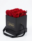 Infinity Rosenbox 9er – Rot in Schwarz