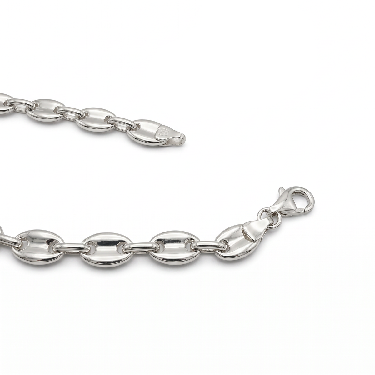 Bohnenarmband 925 Sterlingsilber