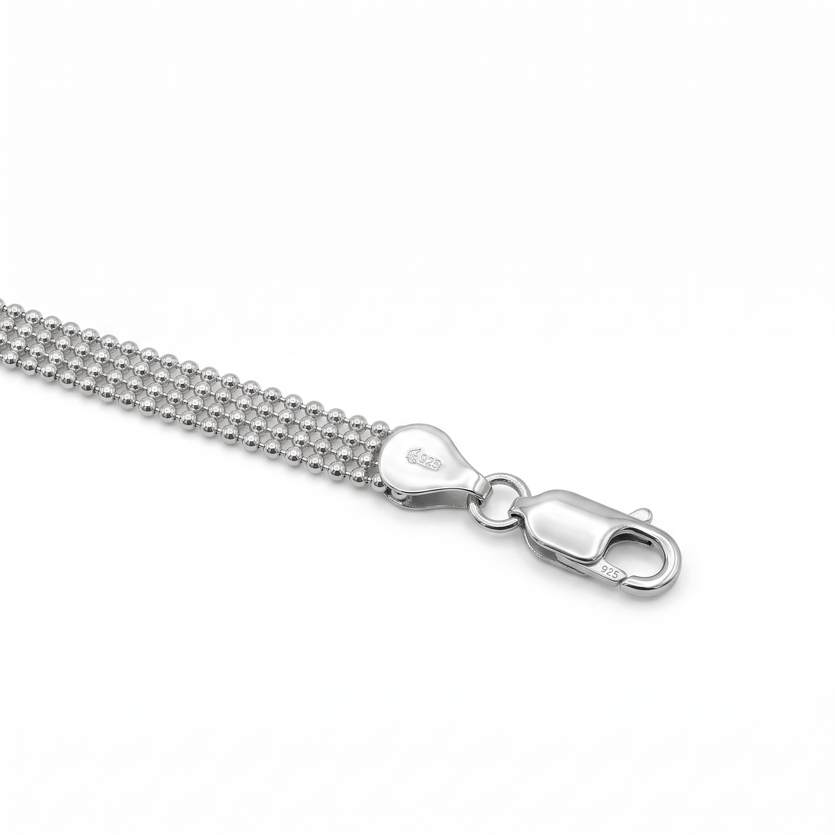 Breites Mesh-Armband 925 Sterlingsilber
