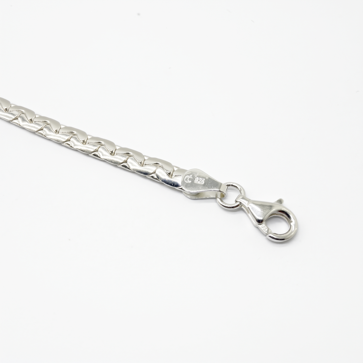 S-Panzer Armband 925 Sterlingsilber