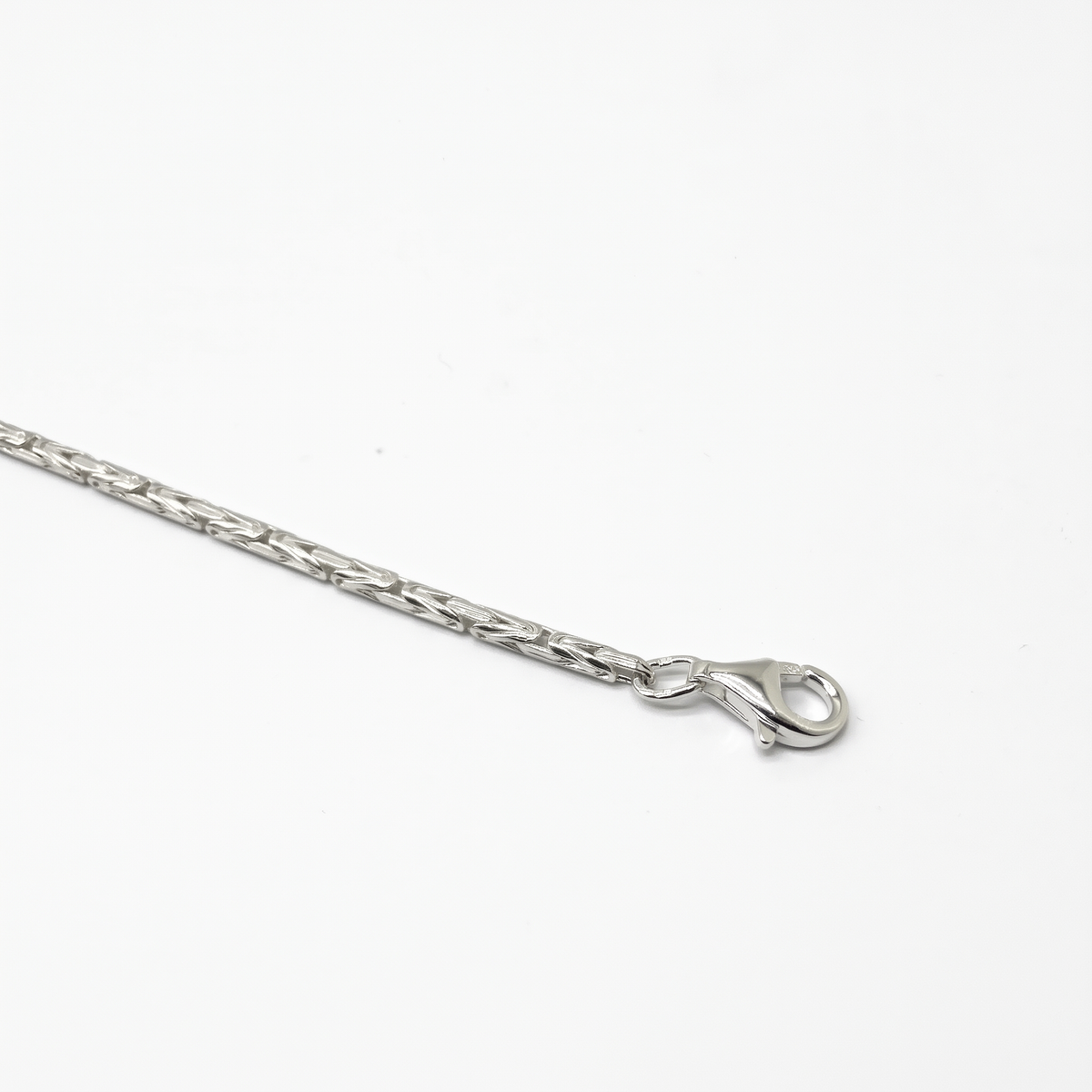 Rundes Königsketten-Armband 925 Sterlingsilber