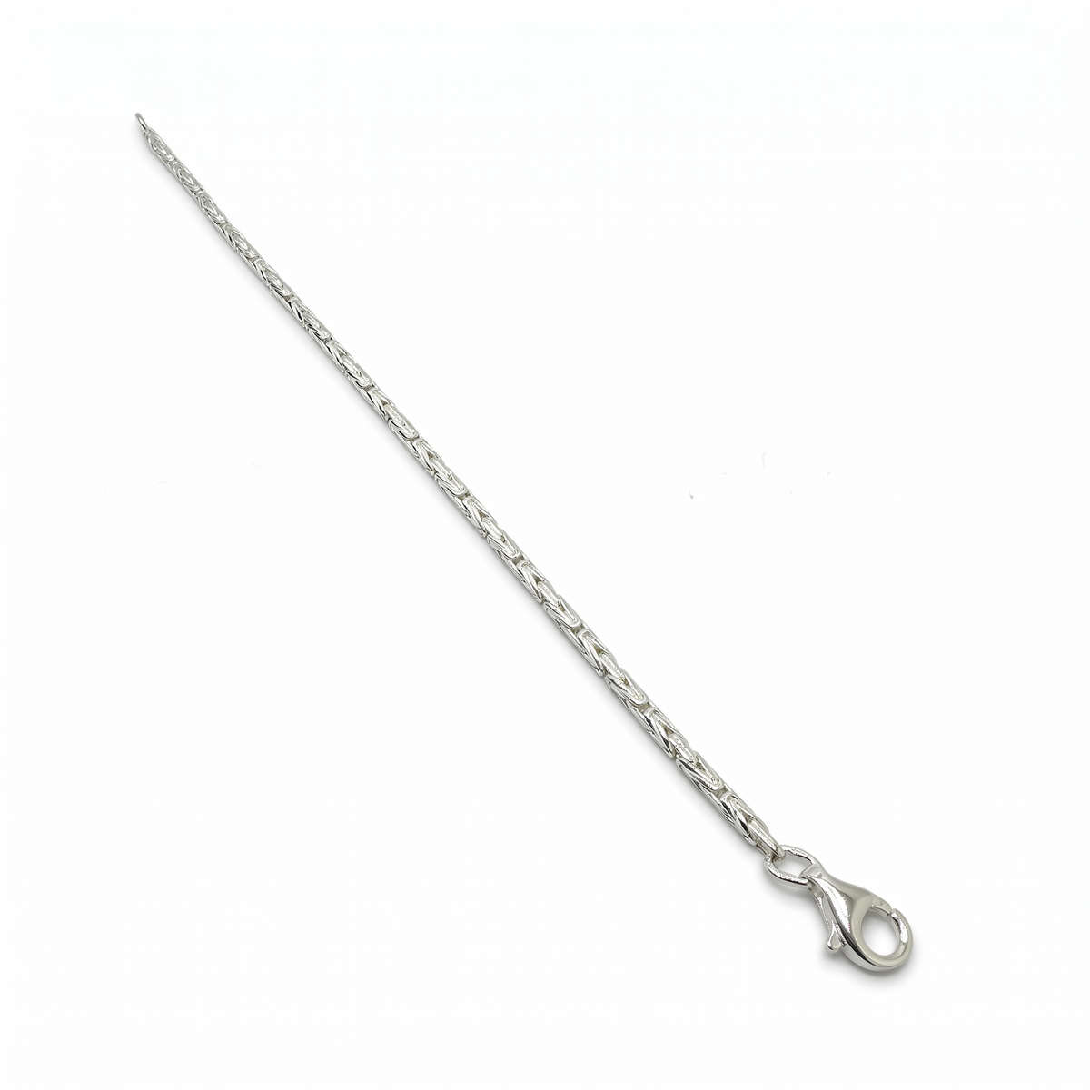 Rundes Königsketten-Armband 925 Sterlingsilber