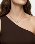 doppel herzkette zirkonia 925 sterlingsilber zwei verbundene herzen damenschmuck