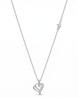 herzkette solitär zirkonia 925 sterlingsilber damenschmuck