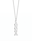 Namenskette – Vertikal 925 Silber