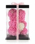 Rosenbär – Rosa mit weißem Herz