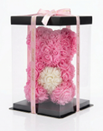 Rosenbär – Rosa mit weißem Herz