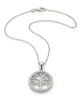 lebensbaum kette zirkonia 925 sterlingsilber damenschmuck