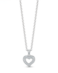 offene herzkette pave zirkonia 925 sterlingsilber damenschmuck elegant